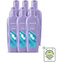 Unilever 6 x Shampooing 2-en-1 Andrélon - 450 ml - Pack économique - 6 pièces