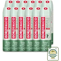 Borotalco 12 sprays déodorants Men, parfum Musk, 150 ml - Pack de 12
