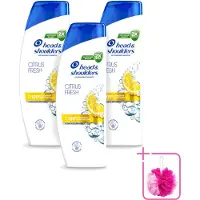 Head & shoulders 3 bouteilles de shampooing Citrus Fresh - 250 ml - Lot de 3