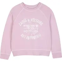 Zadig & Voltaire Sweat-shirt - Pale Pink av. Imprimé - - 14 ans (164) - Sweat-shirt