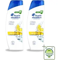 Head & shoulders 2 bouteilles de shampooing Citrus Fresh - 250 ml - Lot de 2