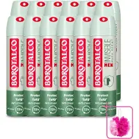 Borotalco 12 sprays déodorants Men, parfum Musk, 150 ml, lot économique - 12 pièces