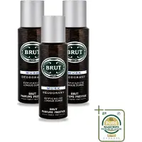 BRUT 3 vaporisateurs déodorants Musk - 200 ml - Pack économique - 3 pièces