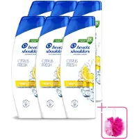 Head & shoulders 6 flacons de shampooing Citrus Fresh - 250 ml - Lot de 6