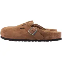 Birkenstock Boston Suede Leather Narrow Sandals Marron EU 46