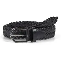 Howard London Ceinture 'Braided Leather Belt Ruben Black' noir