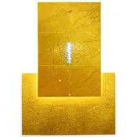 Ingo Maurer 24 Karat Blau Flat Applique Murale