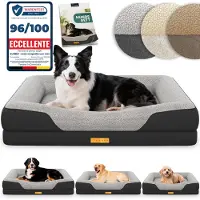 Aktiv shop GmbH Lit orthopédique pour chien ELONEO, taille M - Noir