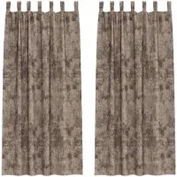 vidaXL Rideaux en velours avec tringles 2 pièces Cappuccino 260 x 140 cm Velours