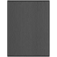 vidaXL Tapis d'entrée Noir et gris 80 x 120 cm Polypropylène et PVC
