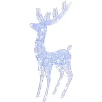 vidaXL XXL Rennes Décoration de Noël Acrylique 250 LED 3 pcs 180 cm