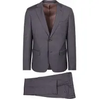 Suitable Costume Sharkskin Laine Aubergine