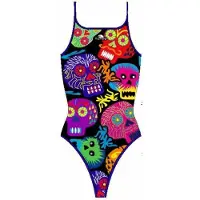 Turbo Maillot De Bain Halloween Skulls