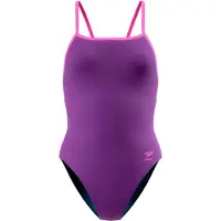 Speedo Solid Triback Swimsuit Violet 32 Femme