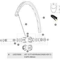 Mavic Rayons Avant Ksyrium Disc 12 Unités