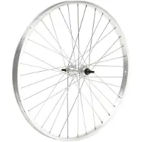 Mvtek 28´´ X 1.5/8 Aluminium Hub On Spheres Nut Front Wheel Argenté 9 x 100 mm