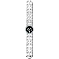Watchitude Slap Watch Blocks Colorable Clock Argenté