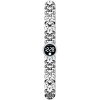 Watchitude Slap Watch Butterflies Colorable Clock Argenté