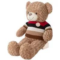 Creaciones Llopis Nounours En Peluche Avec Un Maillot Rayé 120 Cm