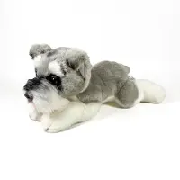 Bocalan Peluche Schnauzer Couché 25 Cm