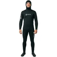 Abysstar Pacific 9 Mm Diving Wetsuit Noir 4XL Homme