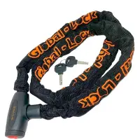 Global Lock Integrated 8 Mm Chain Lock Noir 150 cm Noir 150 cm