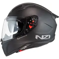 Nzi Freccio Duo Solid Noveau Clear+tinted Full Face Helmet Noir S