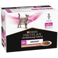 Purina Aliment Pour Chat Pro Plan Veterinary Diets Ur Urinary Saumon En Sachets De 10x85g