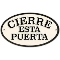 Magnet & Steel Schild Cierre esta Puerta 16,3 x 9,5 cm