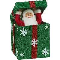 Wellhome Boîte Cadeau Avec Musique Et Lumières Led 25x25x50 Cm