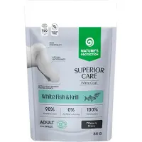 Nature´s Protection Nourriture Humide Pour Chiens Superior Care White Coat White Fish &amp; Krill 12x85g