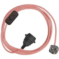 Creative Cables Douille Avec Cordon Snakebis Zig-zag Shade Ready E27