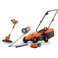 Powerplus Tondeuse à Gazon électrique Set 3.0ah 20v 3 Pièces