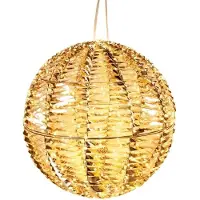 Wellhome Décoration Boule Lumineuse Et Brillante Avec 960 Micro-lumières Led Or 50 Cm