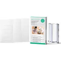 Cricut Pack stickers prédécoupés StickerPix Print 54 feuilles LT + 18 rectangles Blanc + 18 ronds Blanc + 2 recharges d'encre Blanc