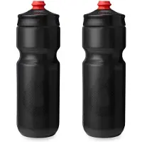 Hydrapak | Bouteille d'eau légère Polar Bottle Breakaway Surge 2-Pack - Haute Débit, Squeeze (Charcoal, 740ml / 25oz)