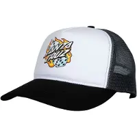 Santa Cruz Casquette Flaming Dice Dot Meshback