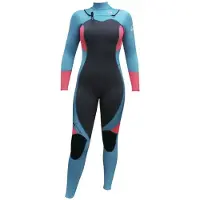 Kynay Combinaison En Néoprène à Manches Longues Et Fermeture éclair Sur La Poitrine Pour Femme Ultra Stretchy Surfing 3/2 Mm
