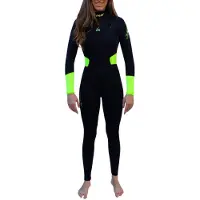 Kynay Combinaison En Néoprène à Manches Longues Et Fermeture éclair Sur La Poitrine Pour Femme Surf Ultra Stretch Quick Dry 5/3 Mm