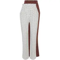 Trendyol Pantalon de pyjama chocolat / noir / blanc