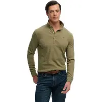 Superdry pour homme. M6010958A Polo Classic Rugby vert (XXL), Casuel, Coton, Classique, Manche longue
