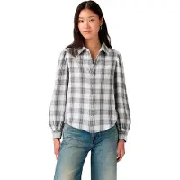 Levi's Juna Western Long Sleeve Shirt Blanc L Femme