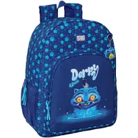 Safta , sac à dos K-pop, thème : chasseurs de démons, modèle "Derpy", capacité : 19 litres, couleur : bleu, pour enfants, taille unique