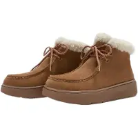 FitFlop pour femme. A9M-E48 Bottes Gen-FF Shearling terracotta (41), Marron, 3 à 5 cm, Cuir, Lacets, Casuel
