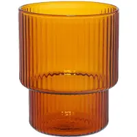 Chiato Verre à latte rainuré , 260 ml – brun