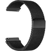 INF Bracelet de montre à boucle milanaise pour montres intelligentes Black 22 mm