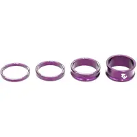 Wolf Tooth Headset Spacer 4 Units Argenté 3/5/10/15 mm