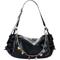 Desigual Femmes, Sac à main, Sac à bandoulière Gravity Xela Maxi, Noir