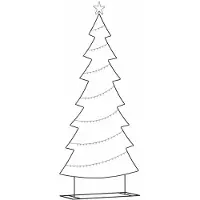 vidaXL Arbre de Noël en métal avec support Noir 210 cm Acier