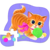 Crocodile Creek Puzzle Mini 12-Pièces/Chatons